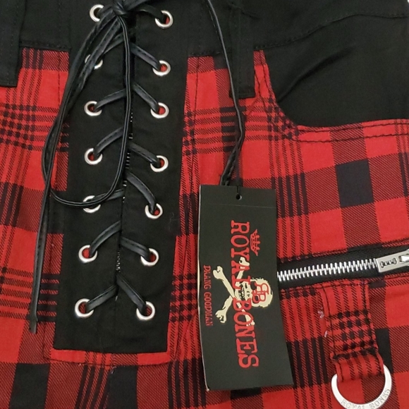 TRIPP NYC PANTS 7 5 9 royal Bones very RARE bOnDaGe - Picture 6 of 16